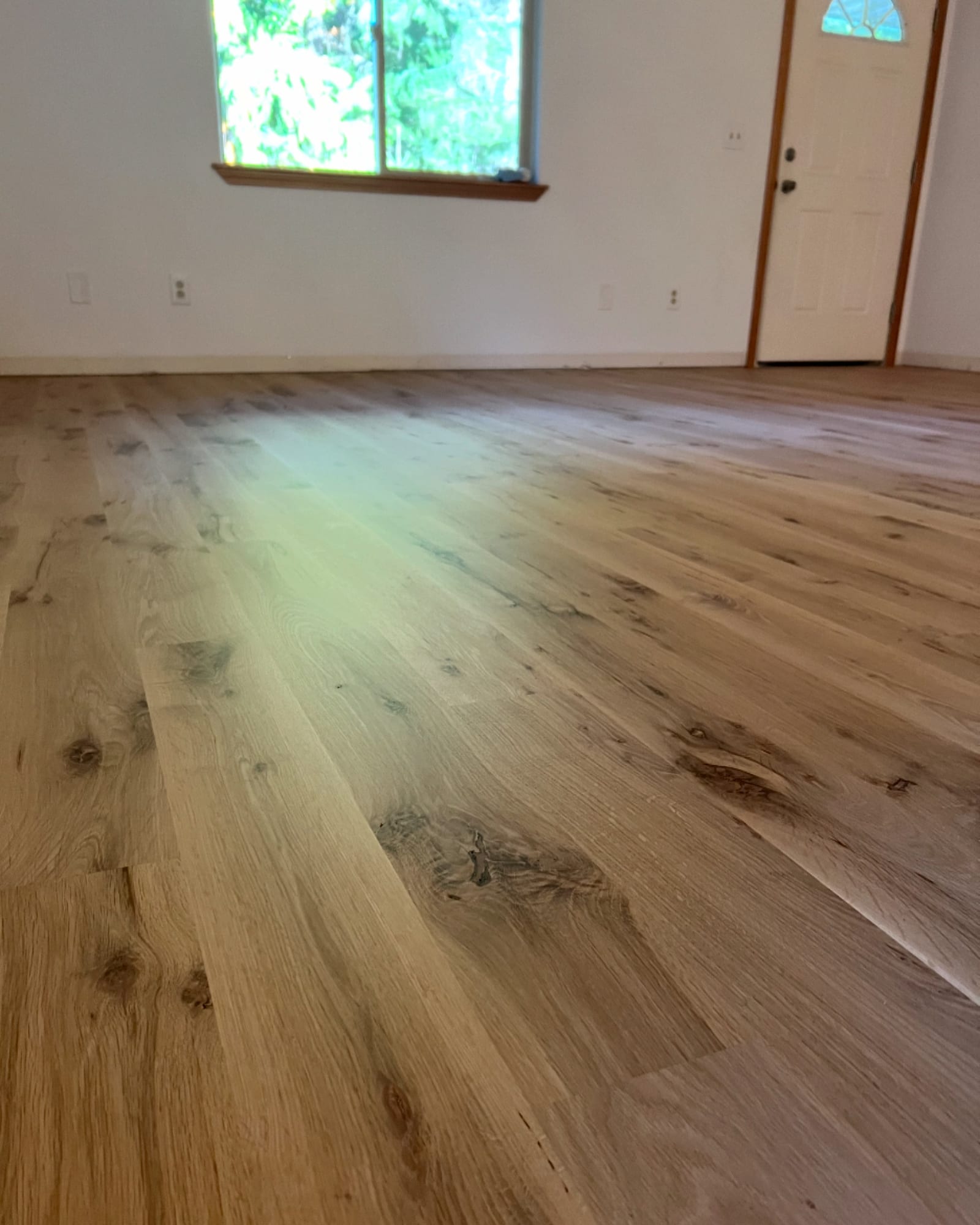 Custom hardwood floor project by Integrity Hardwood LLC, Hayden, Idaho