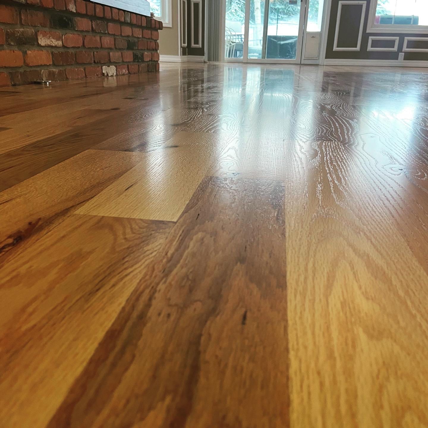 Custom hardwood floor project by Integrity Hardwood LLC, Coeur d’Alene, Idaho