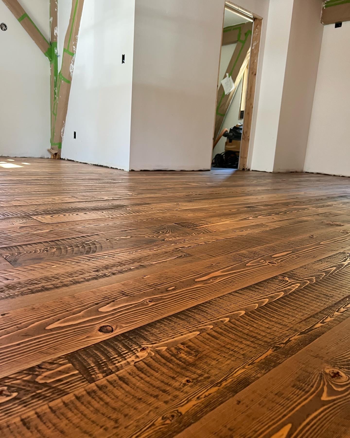 Custom hardwood floor project by Integrity Hardwood LLC, Coeur d’Alene, Idaho
