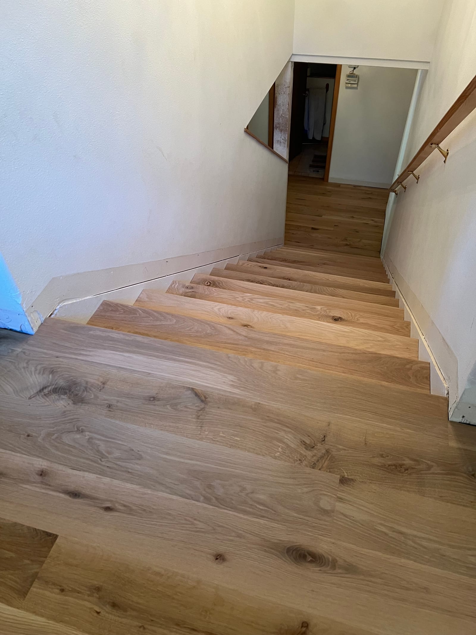 Custom hardwood floor project by Integrity Hardwood LLC, Rathdrum, Idaho
