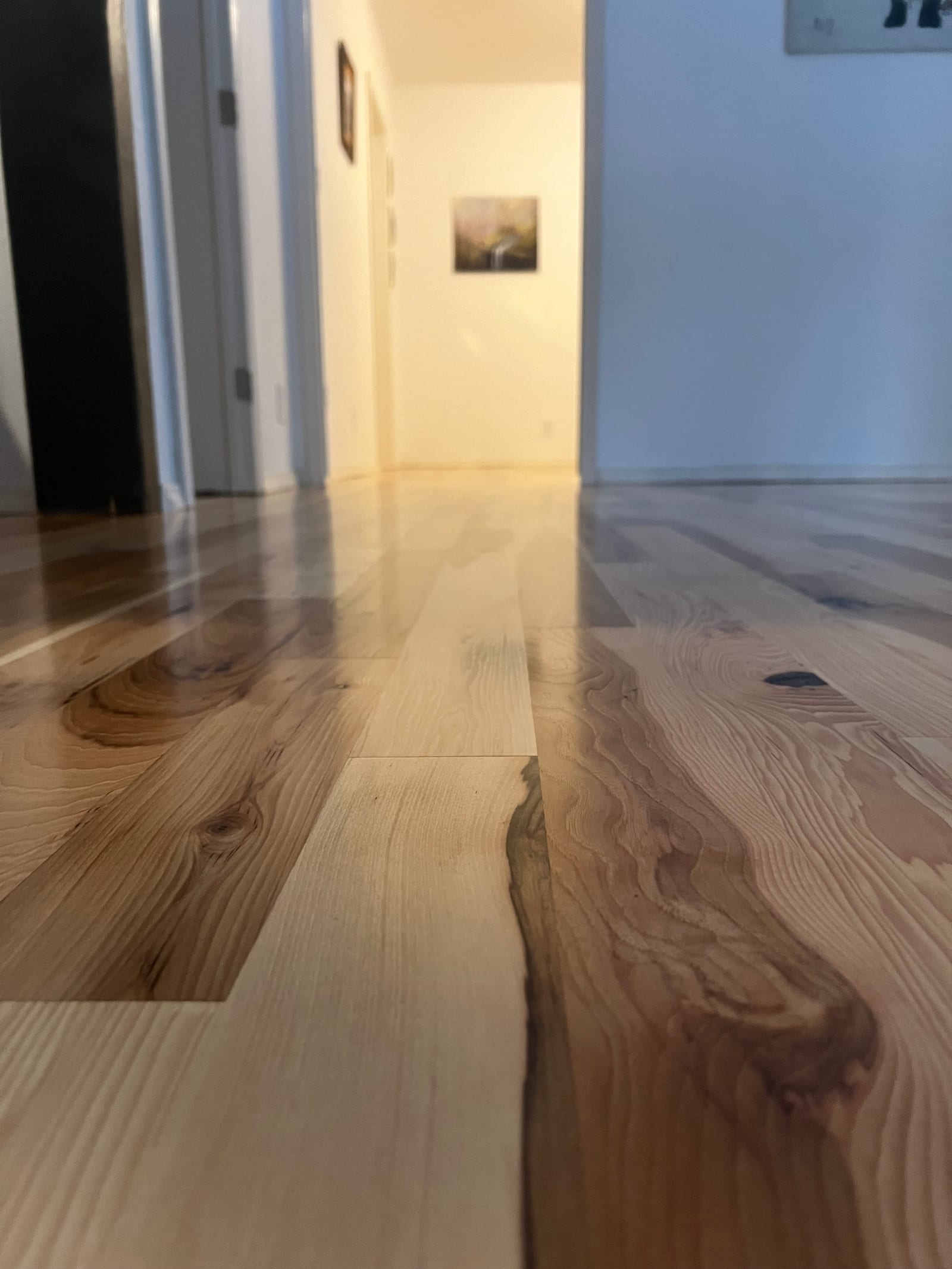 Custom hardwood floor project by Integrity Hardwood LLC, North Idaho