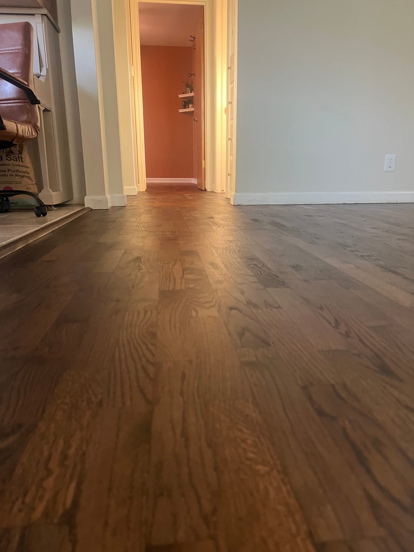 Custom hardwood floor project by Integrity Hardwood LLC, Coeur d’Alene, Idaho