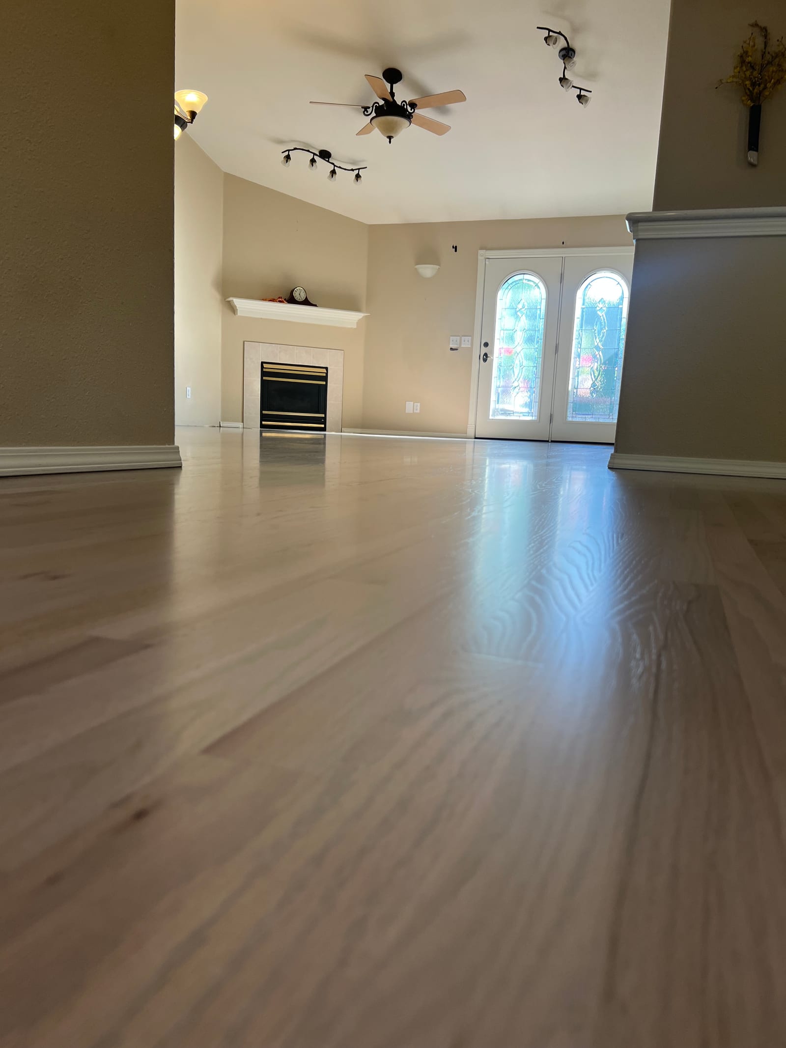 Custom hardwood floor project by Integrity Hardwood LLC, North Idaho