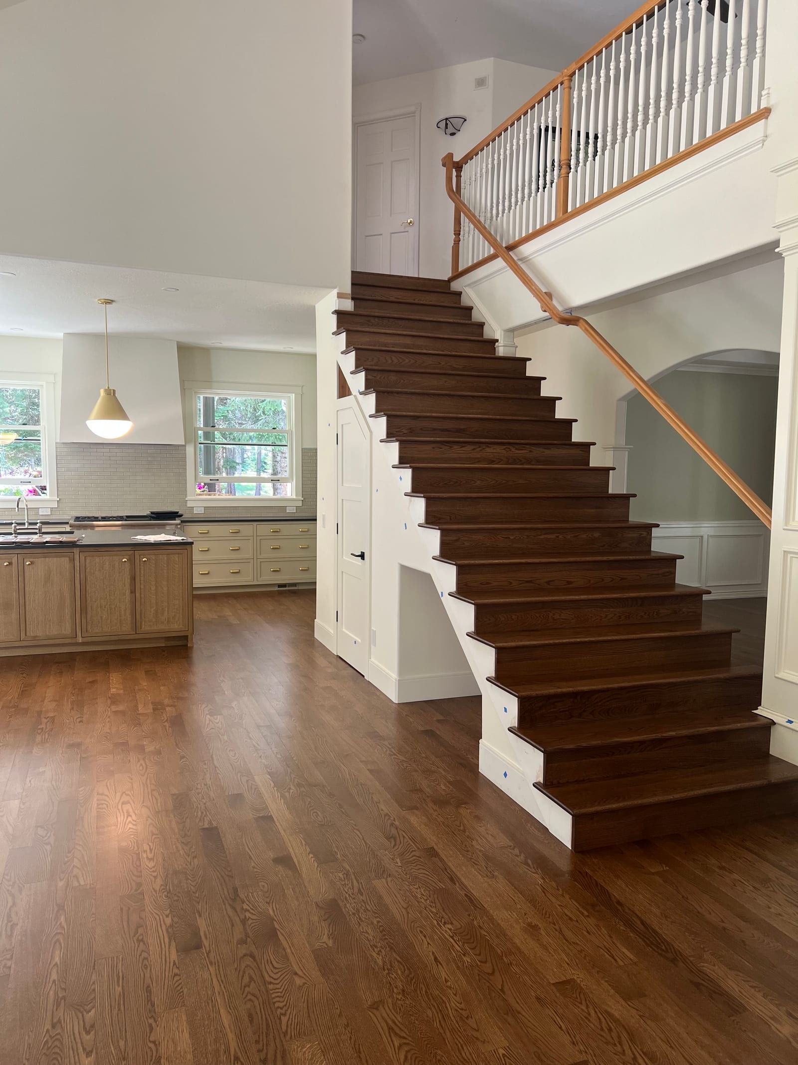Custom hardwood floor project by Integrity Hardwood LLC, Coeur d’Alene, Idaho