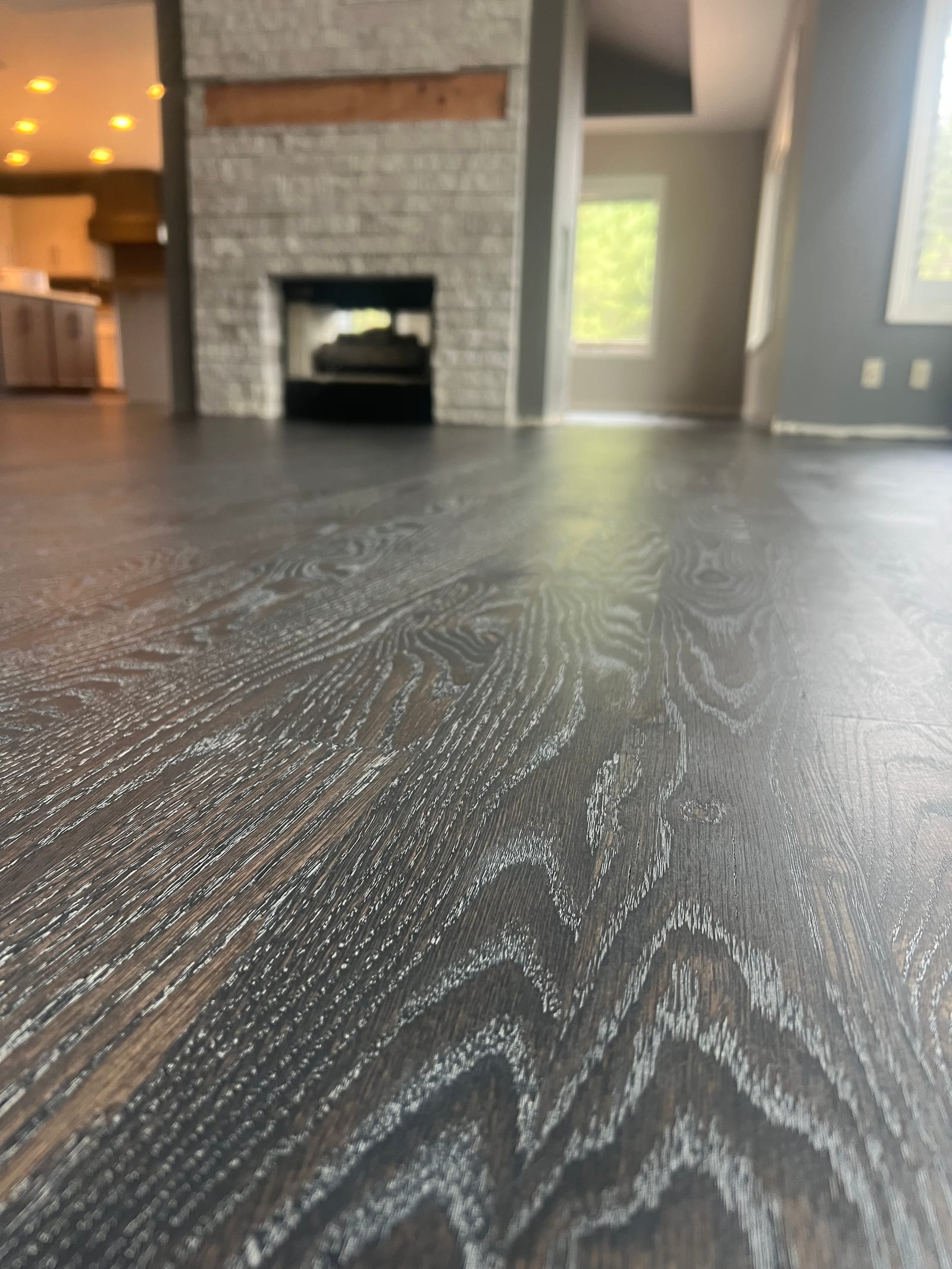 Custom hardwood floor project by Integrity Hardwood LLC, Hayden, Idaho