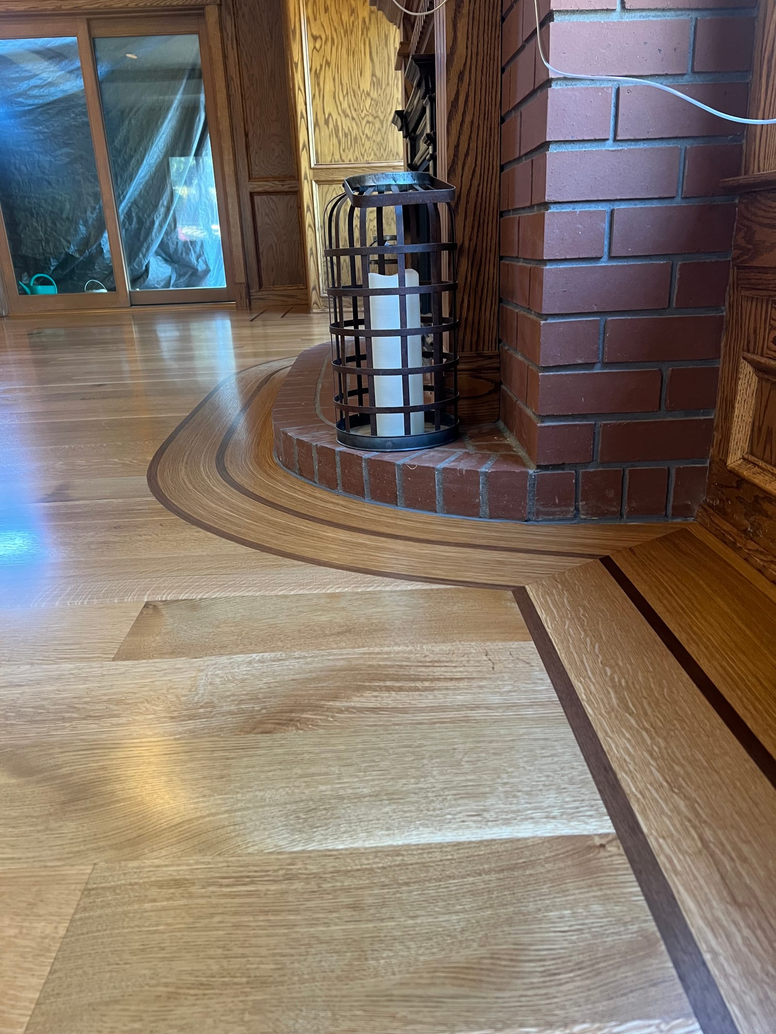 Custom hardwood floor project by Integrity Hardwood LLC, Post Falls, Idaho