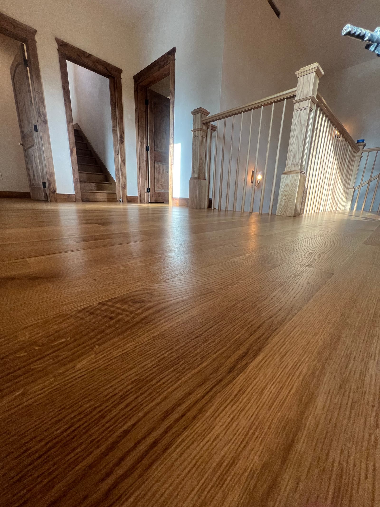 Custom hardwood floor project by Integrity Hardwood LLC, North Idaho