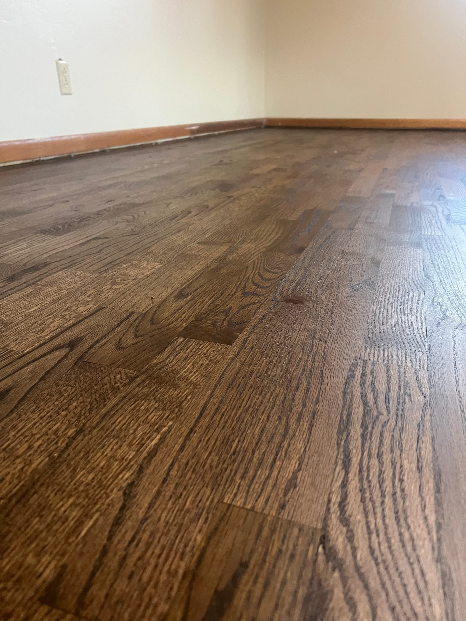 Custom hardwood floor project by Integrity Hardwood LLC, Post Falls, Idaho