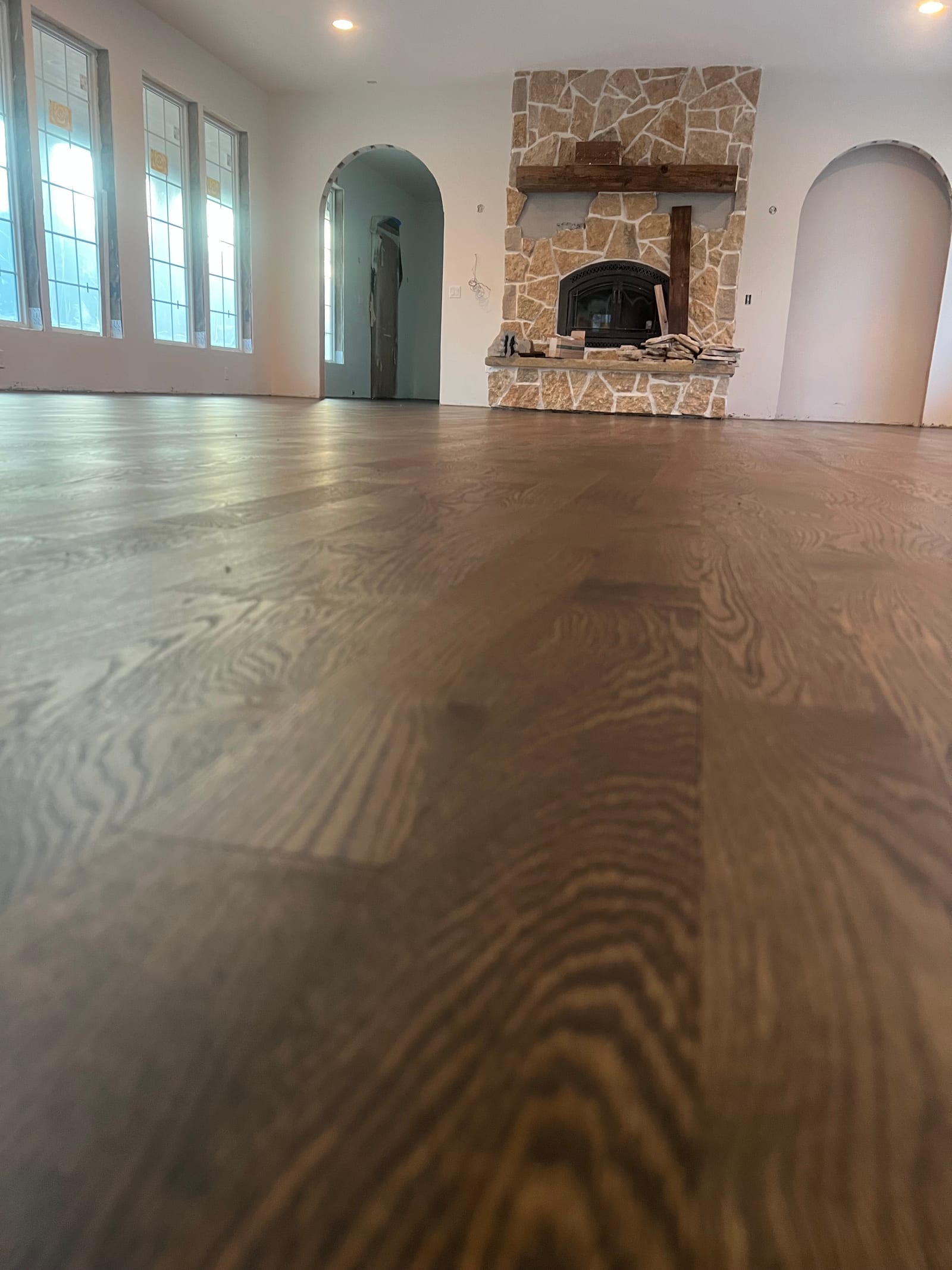 Custom hardwood floor project by Integrity Hardwood LLC, Rathdrum, Idaho