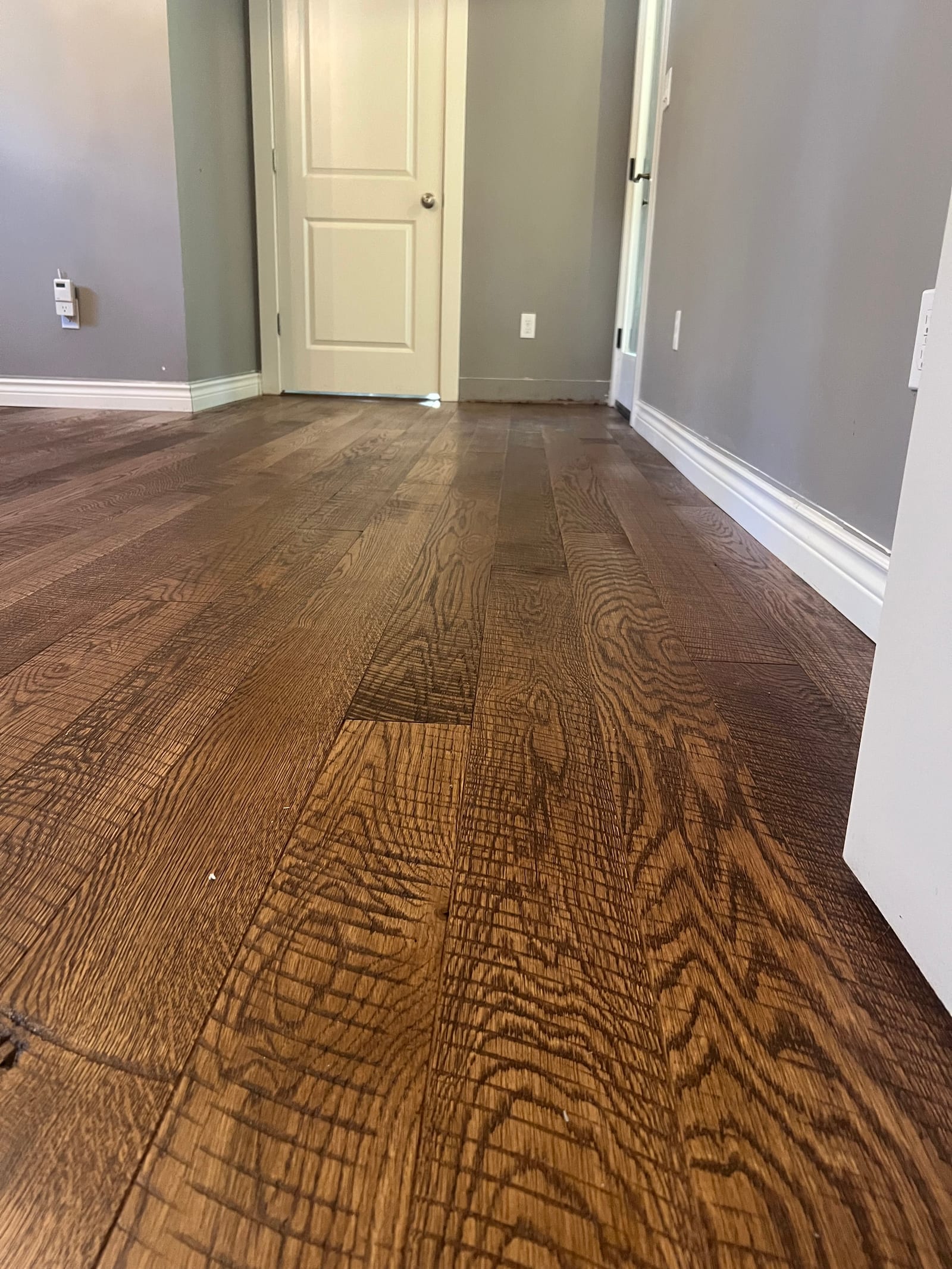 Custom hardwood floor project by Integrity Hardwood LLC, Post Falls, Idaho