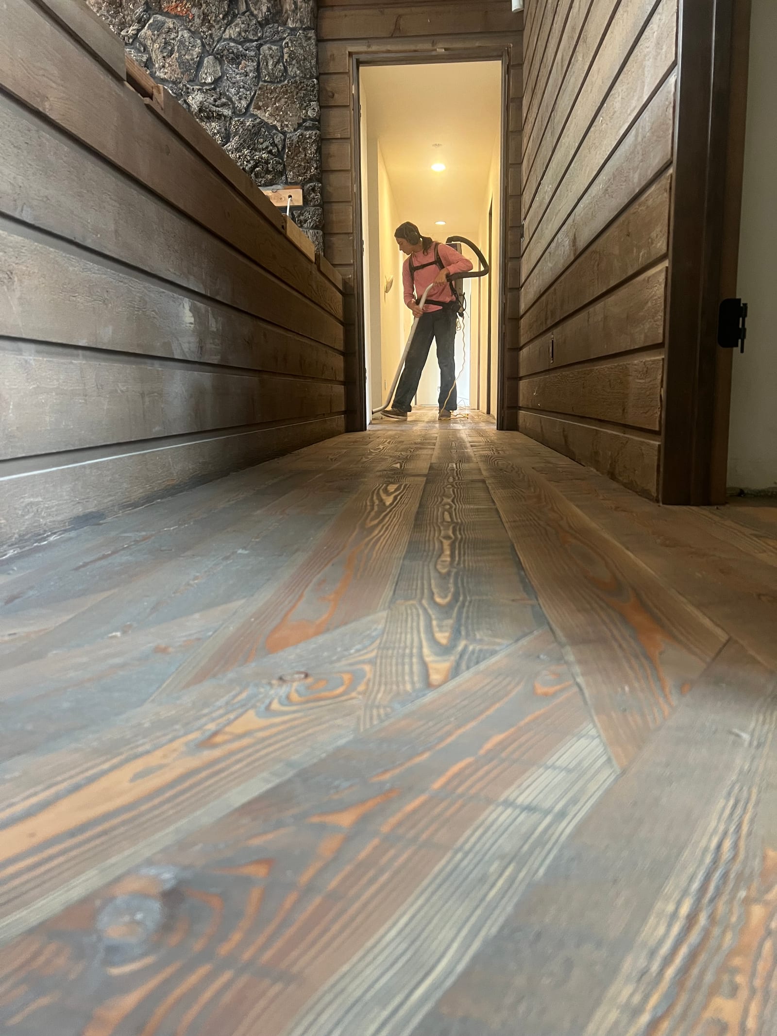 Custom hardwood floor project by Integrity Hardwood LLC, Coeur d’Alene, Idaho