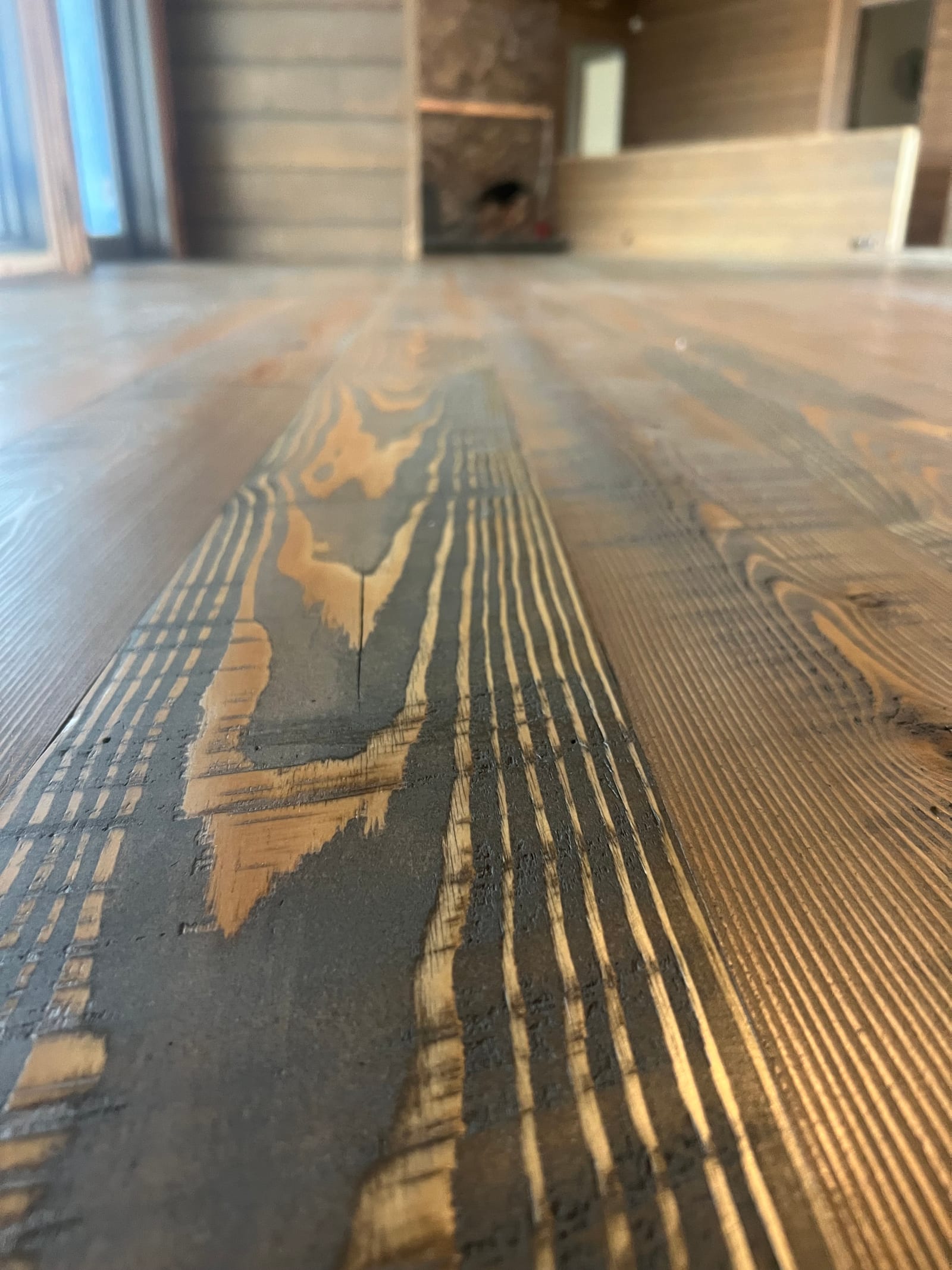 Custom hardwood floor project by Integrity Hardwood LLC, Coeur d’Alene, Idaho