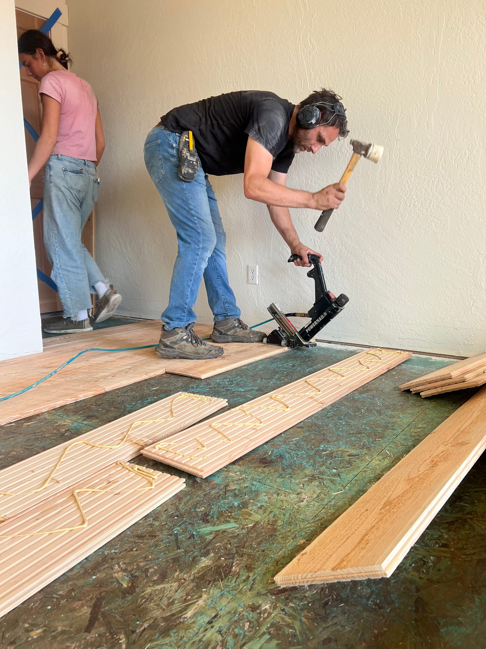 Custom hardwood floor project by Integrity Hardwood LLC, Post Falls, Idaho