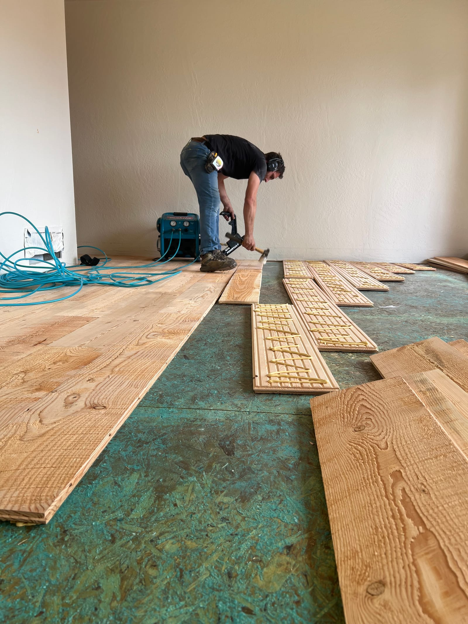 Custom hardwood floor project by Integrity Hardwood LLC, Rathdrum, Idaho