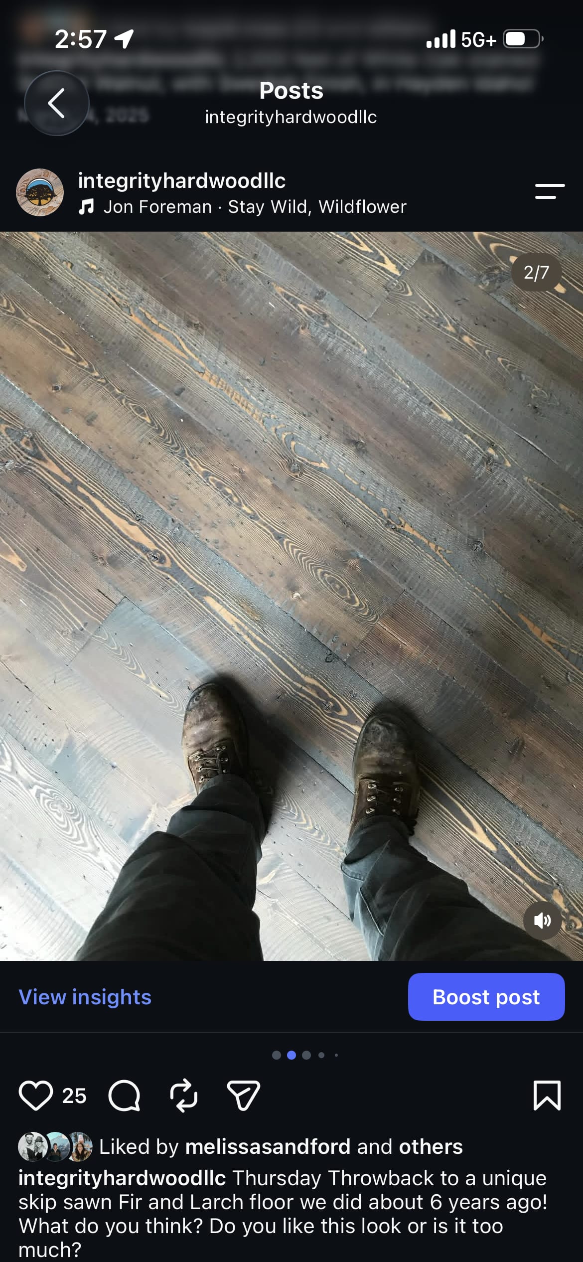 Custom hardwood floor project by Integrity Hardwood LLC, Rathdrum, Idaho