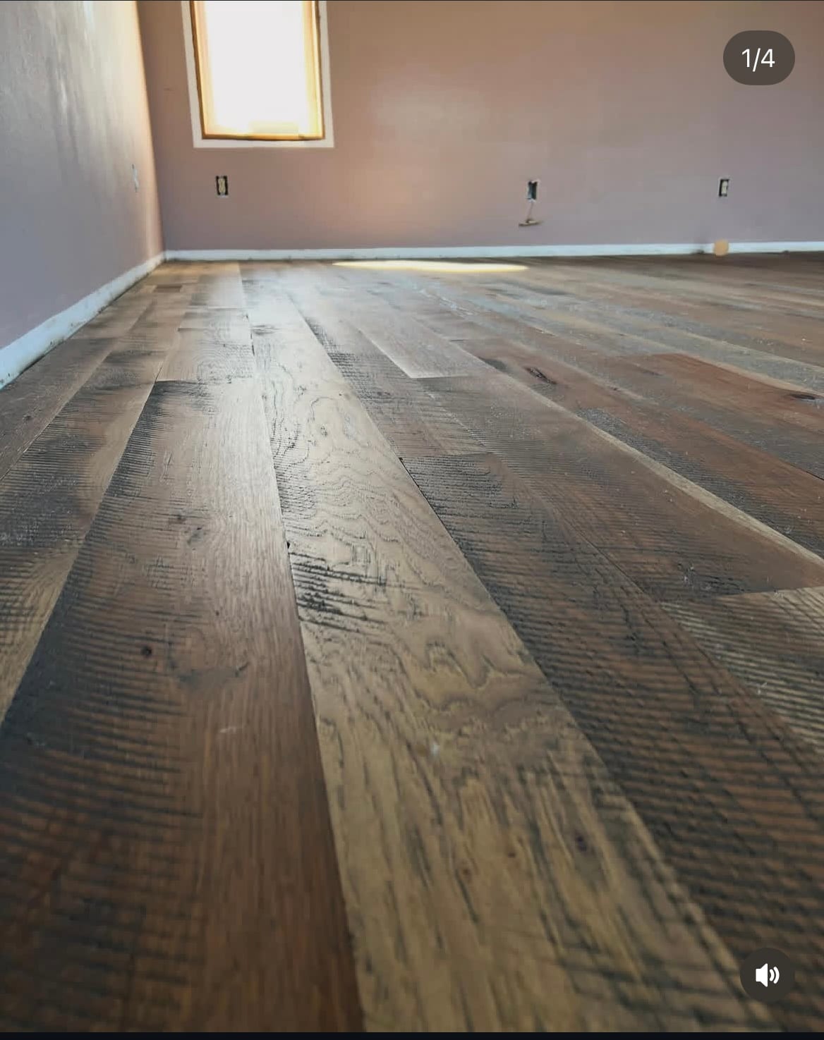 Custom hardwood floor project by Integrity Hardwood LLC, North Idaho