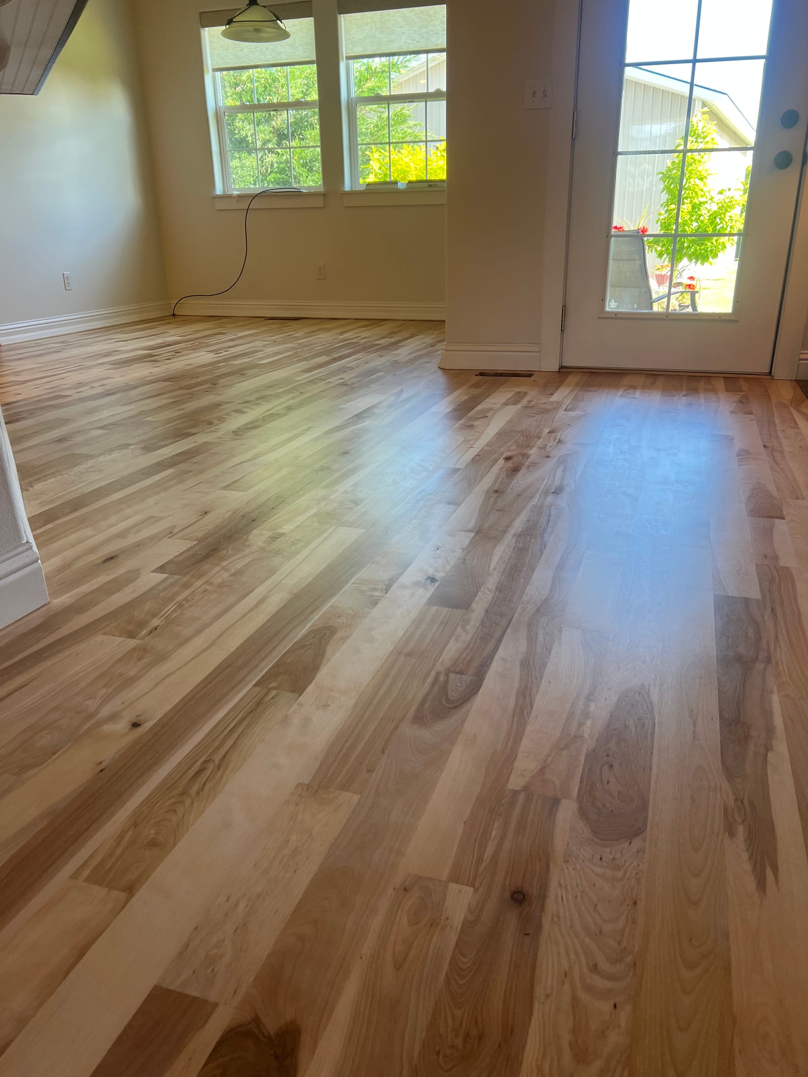 Custom hardwood floor project by Integrity Hardwood LLC, Coeur d’Alene, Idaho