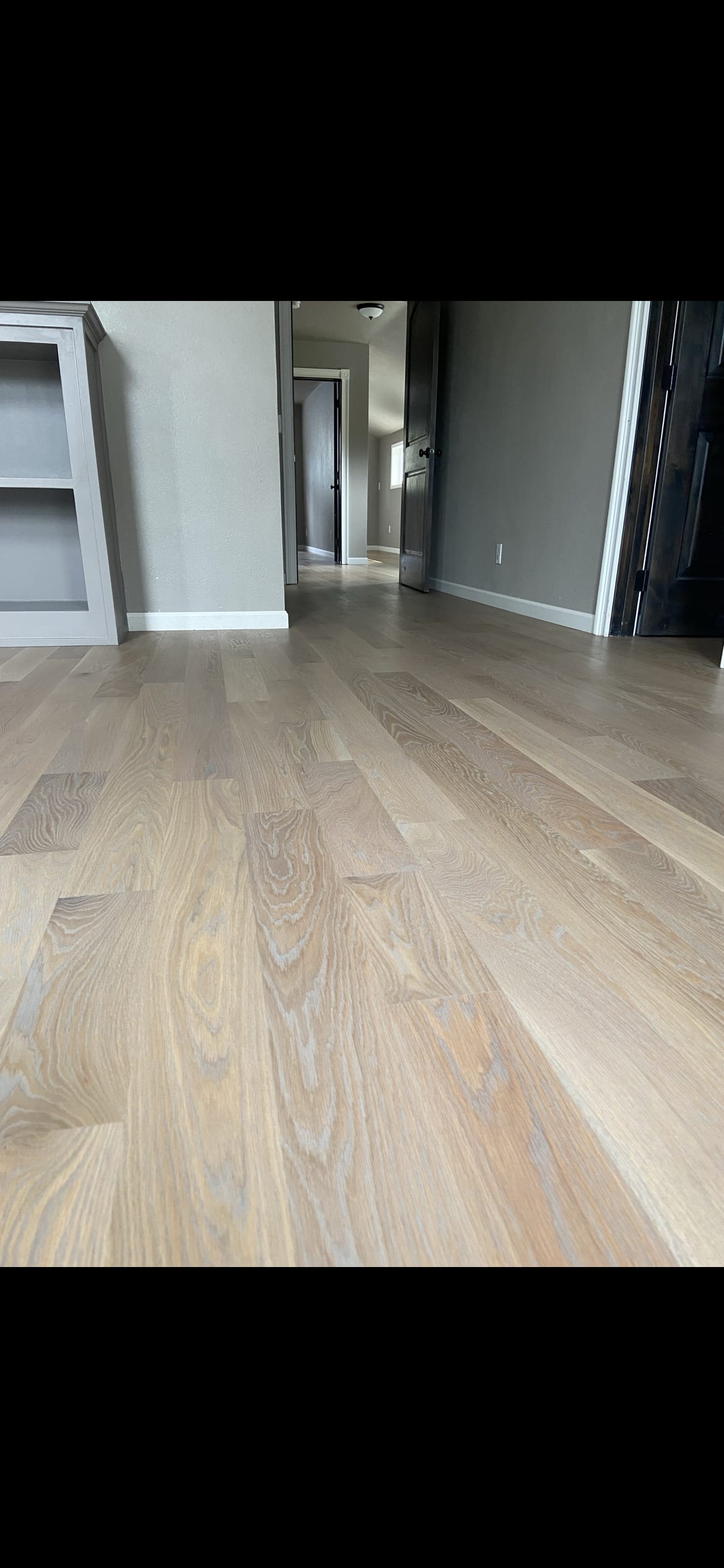 Custom hardwood floor project by Integrity Hardwood LLC, Coeur d’Alene, Idaho