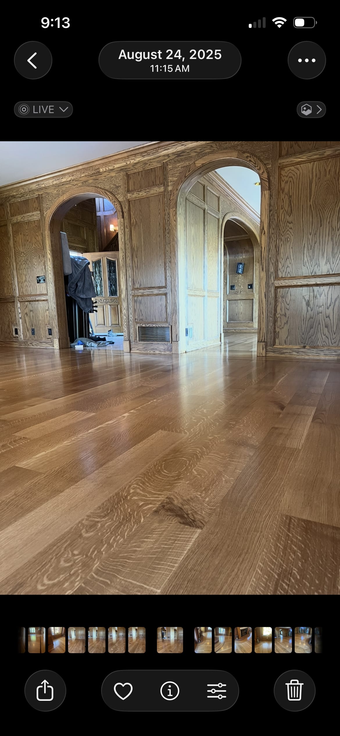 Custom hardwood floor project by Integrity Hardwood LLC, Rathdrum, Idaho