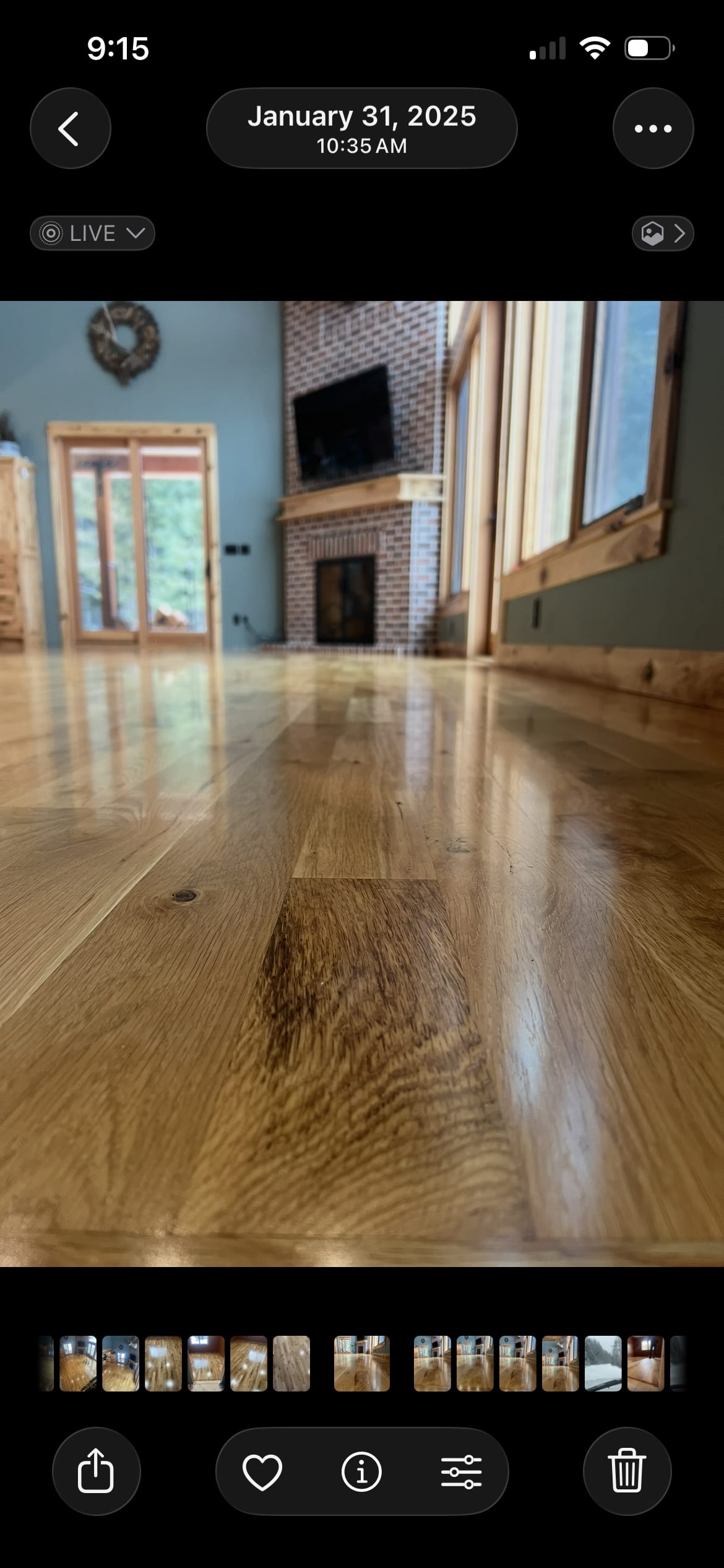 Custom hardwood floor project by Integrity Hardwood LLC, Hayden, Idaho
